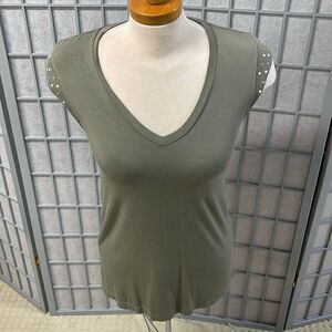 Tristan Tank Top, Women’s Extra Small, Green.